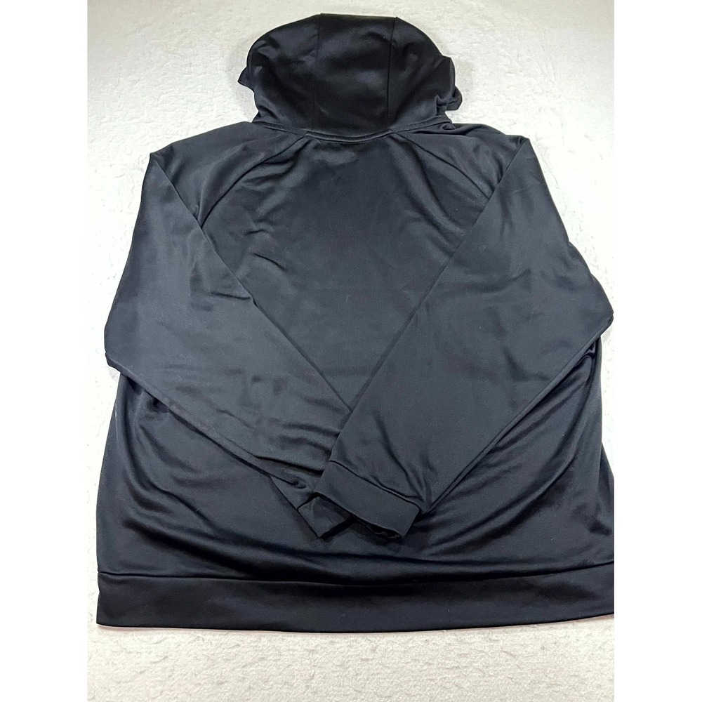Nike Dri Fit Hoodie Mens 2XL Black Fleece Lined Raglan Sleeve Pullover Thermal - Picture 2 of 11